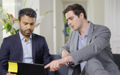 Les équipes de NewCo CF se prêtent au jeu du spot Corporate sur BFM Business