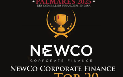 🏆 NewCo Corporate Finance dans le Top 20 des banques d’affaires en M&A – toutes catégories confondues!